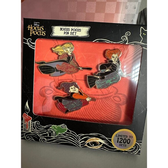 DISNEY Pink a la Mode HOCUS POCUS Pin Boxed Set LE 1200 NEW HTF Sanderson Sister - Picture 1 of 2